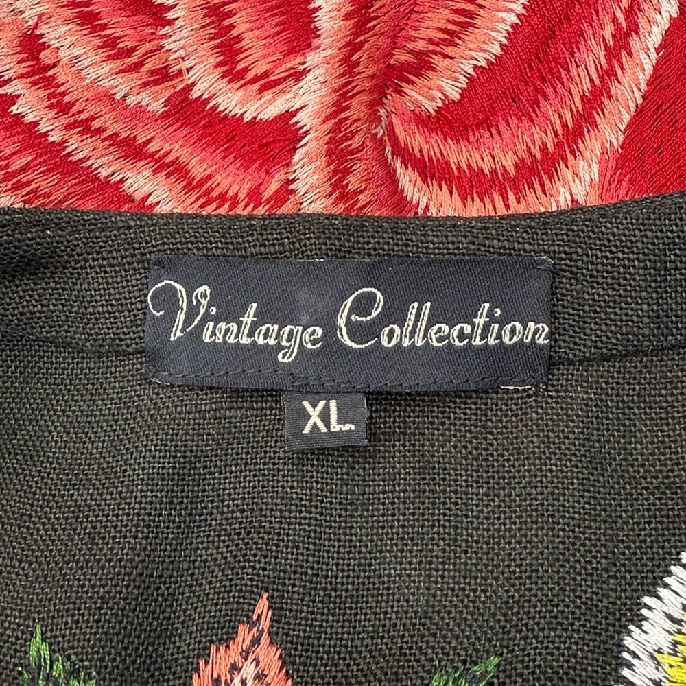 Vintage Collection Heavily Embroidered Cotton Top XL Retail $278 - Picture 10 of 11